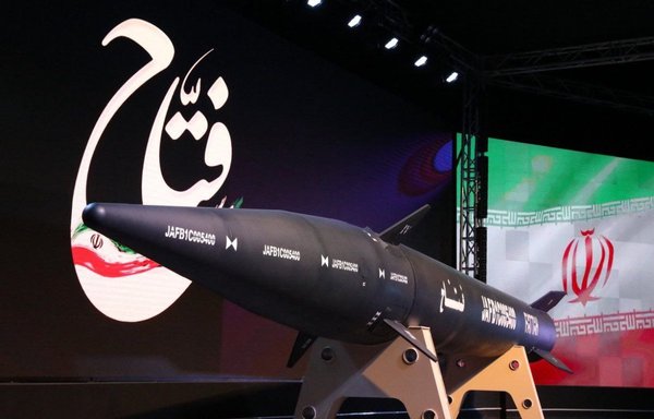 Iran's new Fattah missile is shown off at a June 6 unveiling ceremony in an undisclosed location. [Fars]