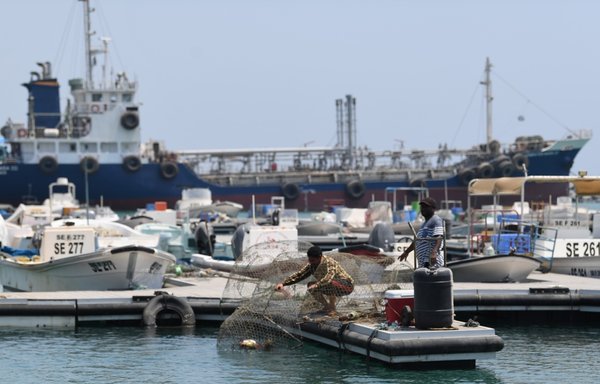 The Emirati port of Fujairah is seen here on July 2, 2019. The IRGCN's violation of the global maritime law has affected movement in the Gulf near the strategic Strait of Hormuz. [Karim Sahib/AFP]