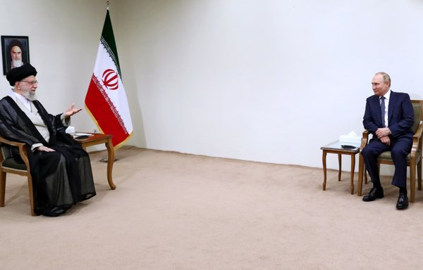 Iranian leader Ali Khamenei has staunchly supported Russia's war on Ukraine. [Khamenei.ir]