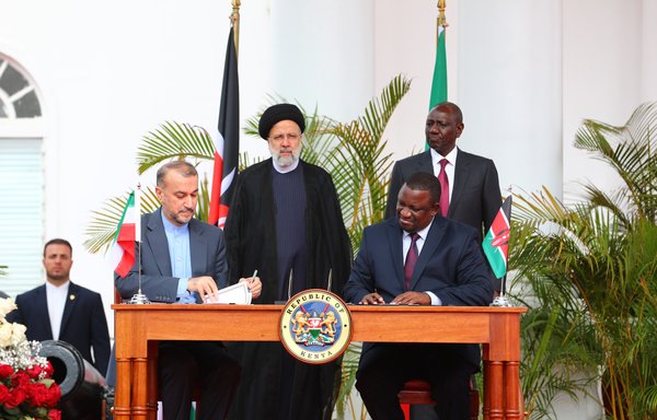 Several ministers, including foreign minister Hossein Amir-Abdollahian, accompanied Iranian president Ebrahim Raisi on his trip to three African countries this week. [president.ir]