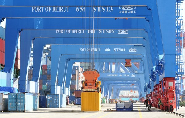 The port of Beirut has resumed activities after the deadly blast of August 4, 2020. [Ziyad Hatem/Al-Mashareq]